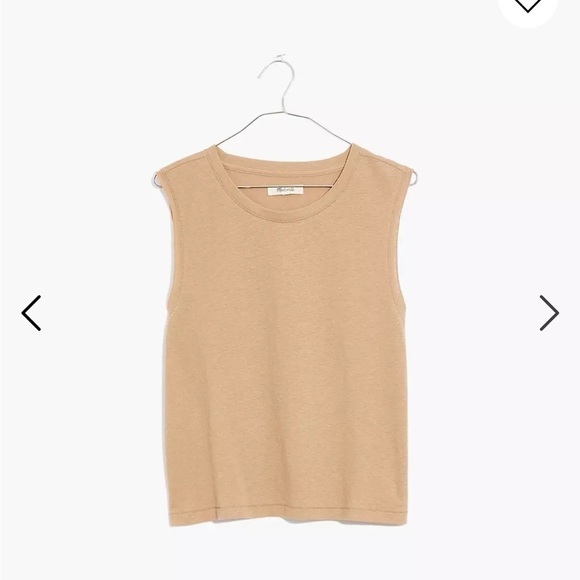 Madewell Raw-Edge Hangout Muscle Tank - Picture 2 of 9
